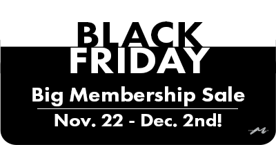 Graphic of Black Friday Membership Sale, Nov. 22 - Dec. 2nd